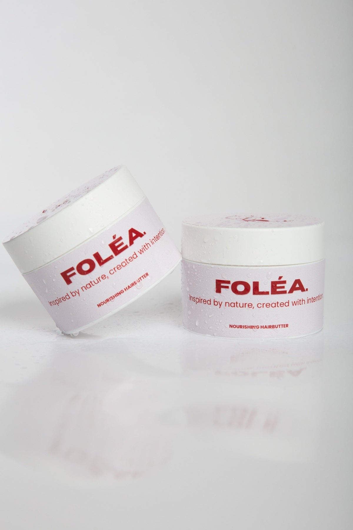 Twee potten FOLÉA Nourishing hairbutter