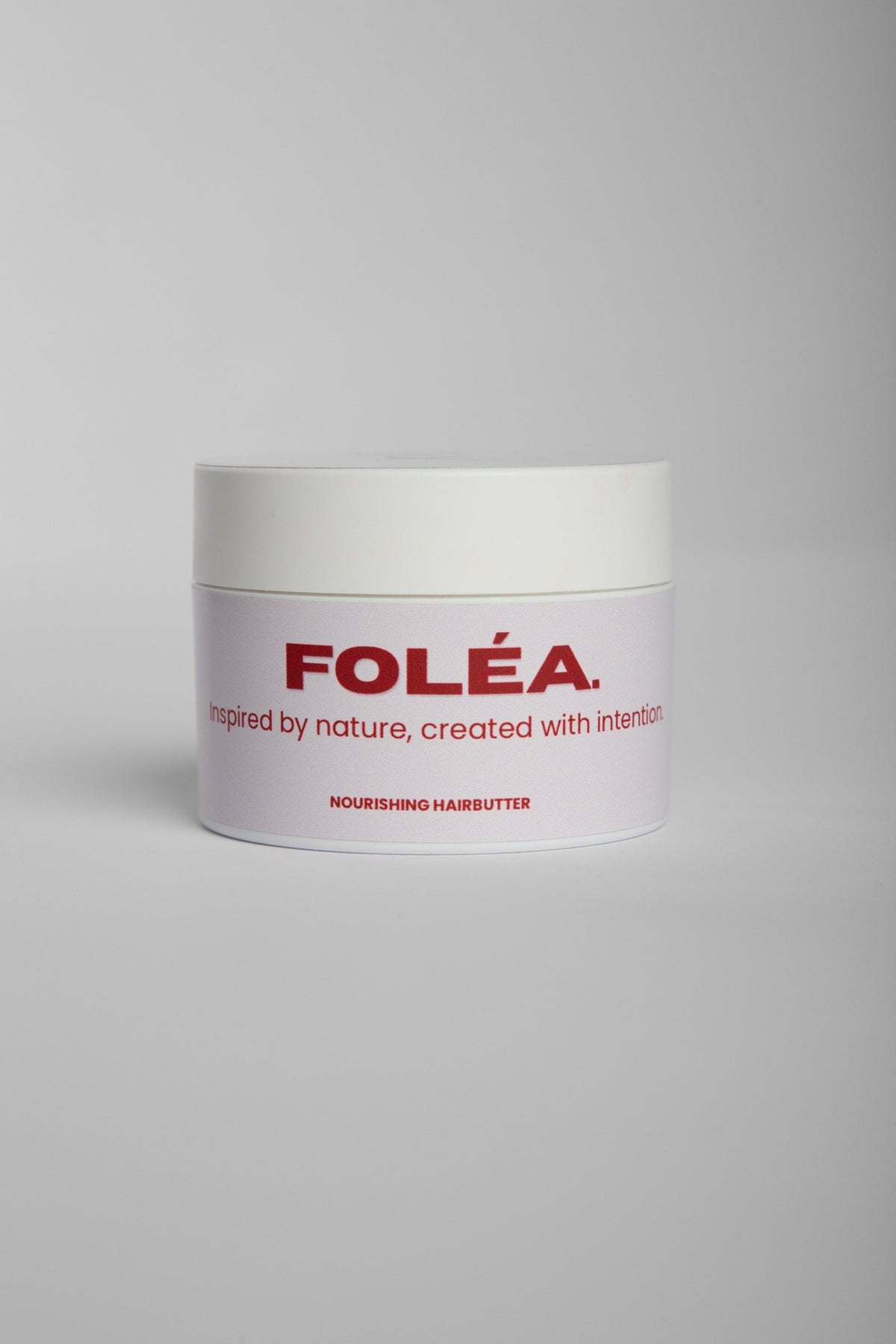 FOLÉA Nourishing hairbutter recht van voren met het etiket in beeld